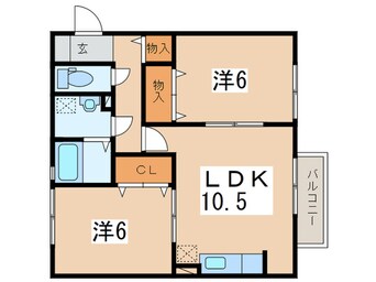 間取図 グロ－リアスＡ