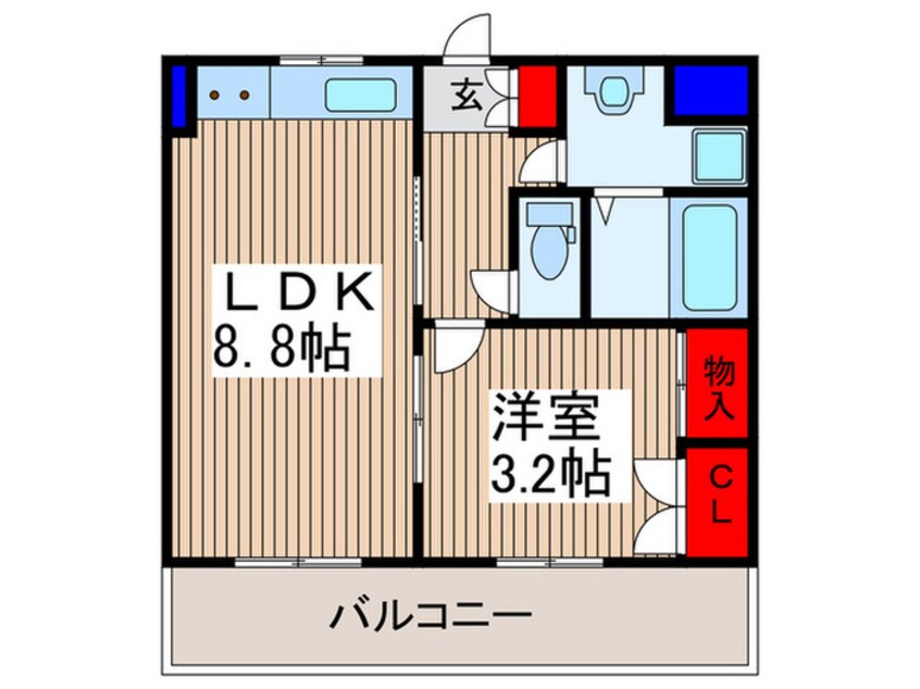 間取図 シャンブル武蔵浦和