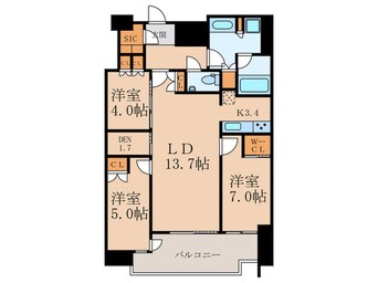 間取図 レガシス中目黒