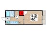 中山ハイツ 1Kの間取り