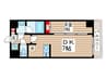 ＡＲＫＭＡＲＫ水天宮前Ⅱ 1DKの間取り