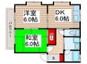 ドルフⅠ 2DKの間取り