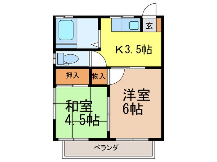 間取り図 ハイツスエツグ