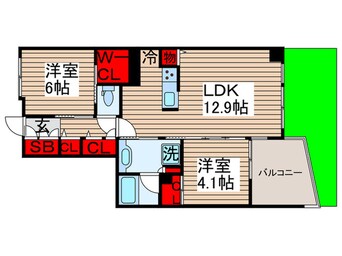 間取図 イニシア北千住(101)