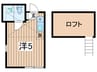 ユナイト和田町スワロフスキー 1Rの間取り