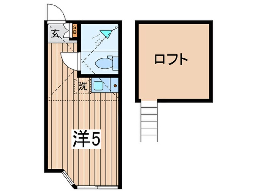 間取図 ユナイト和田町スワロフスキー