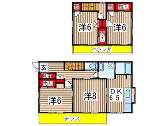 間取図 千城台東貸家