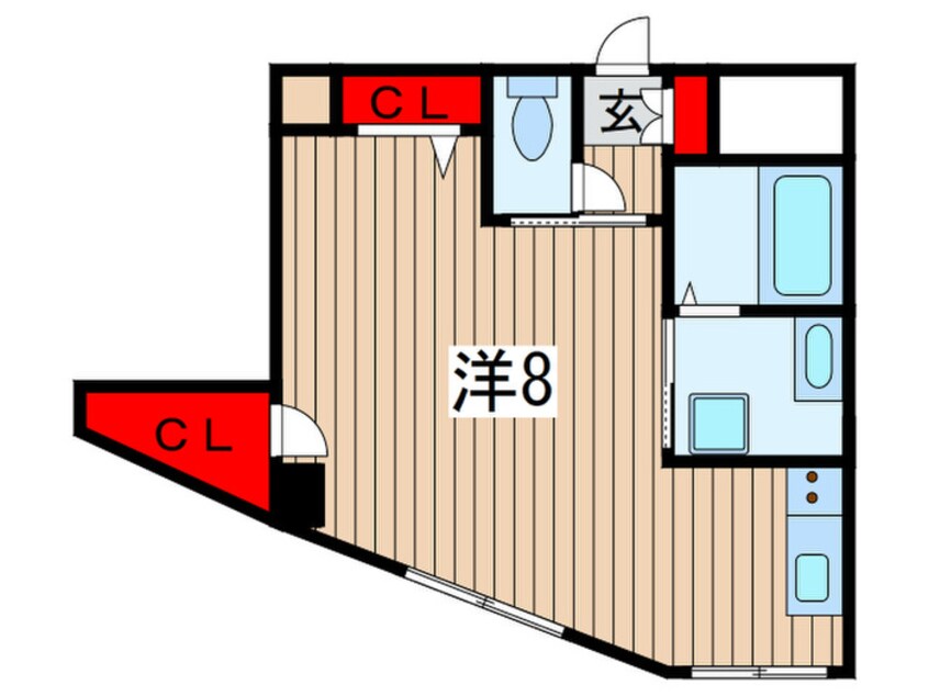 間取図 アフェット稲毛Ⅱ