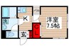 GLOBE Residence111 1Kの間取り