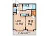 プライムアーバン豊洲 1LDKの間取り