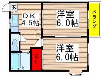 間取図 ベルフラッツ２