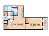 クラルテ目白 1LDKの間取り