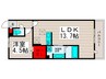 ダ　アン　ア　シス 1LDKの間取り