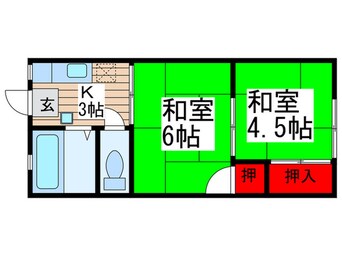 間取図 たつみ荘