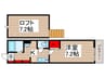 エクセラン馬橋ｗｅｓｔ 1Kの間取り
