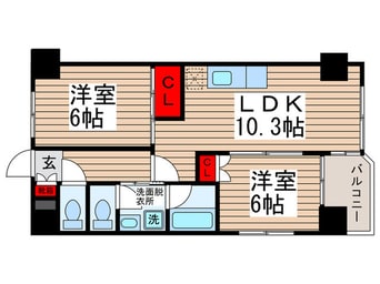 間取図 サンフレアサクマ15