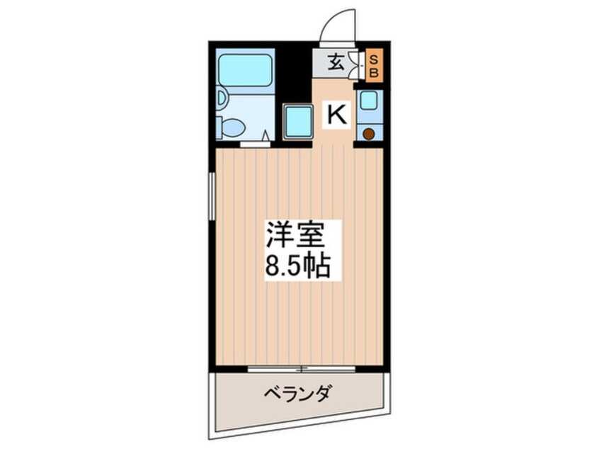 間取図 サニーサイド西荻