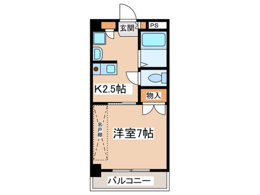 間取図 ラポ－ル鶴嶺