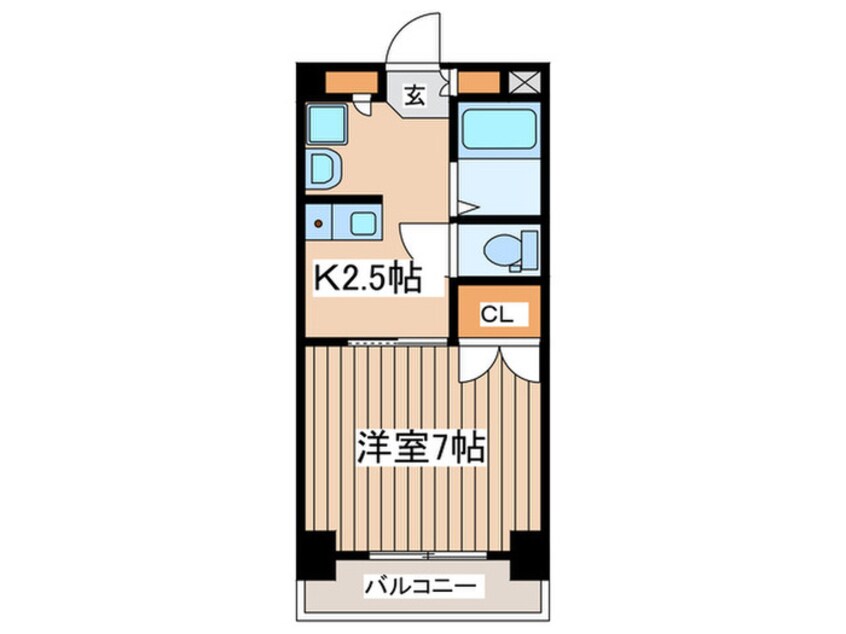 間取図 ラポ－ル鶴嶺