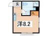 ハ－ミットクラブハウス六角橋Ⅱ 1Rの間取り