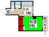 ファミールマツシマ 1DKの間取り