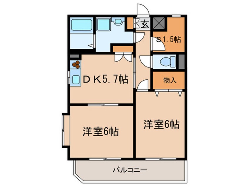 間取図 エクセレント常盤