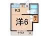 レジデンスＮ大岡山 1Kの間取り