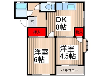 間取図 コ－ポ　プランタン