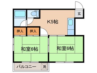 間取図 グリ－ンハイツⅠ