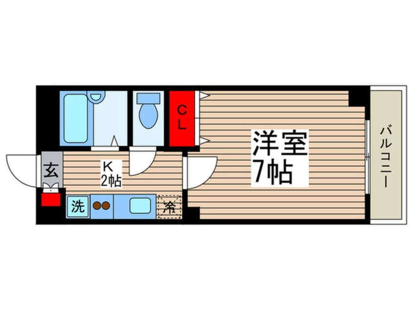 間取図 エリクシ－ル南行徳・壱番館