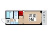 サイジョウビル 1Kの間取り