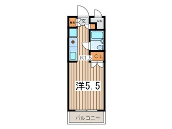 間取図 セザ－ル第二鶴間