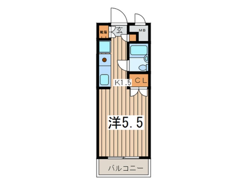 間取図 セザ－ル第二鶴間