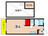ハイランドビュー鶴川Ⅰ 1Rの間取り