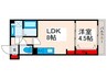 アヴァンス東日暮里 1LDKの間取り