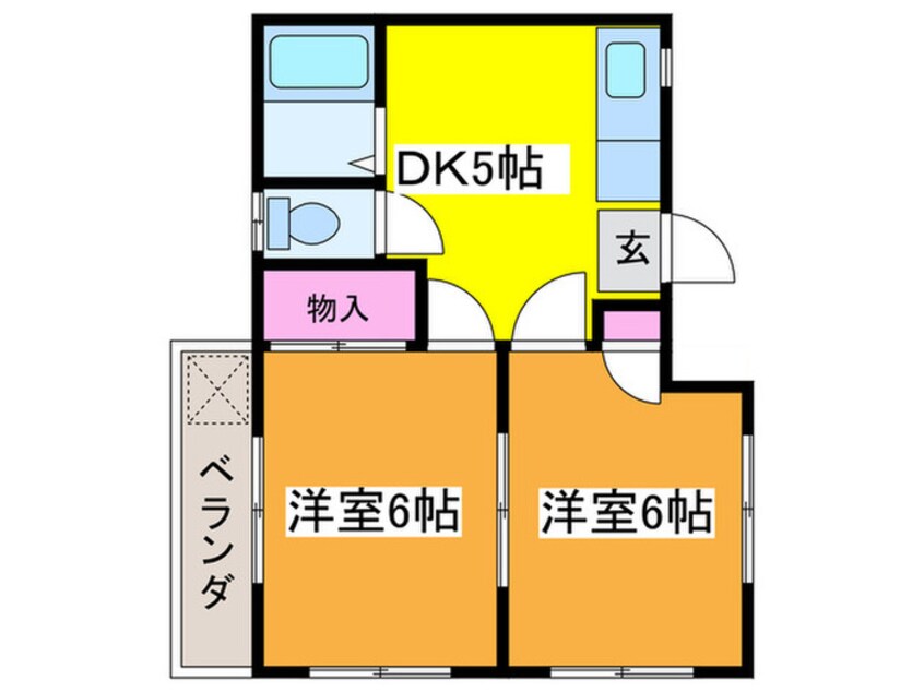 間取図 ホワイトヴィラコモネ