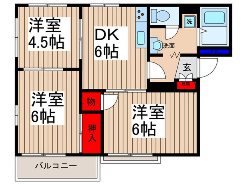 間取図 サニーハイツ