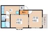 ニュ－緑ヶ丘ハイツ 2Kの間取り