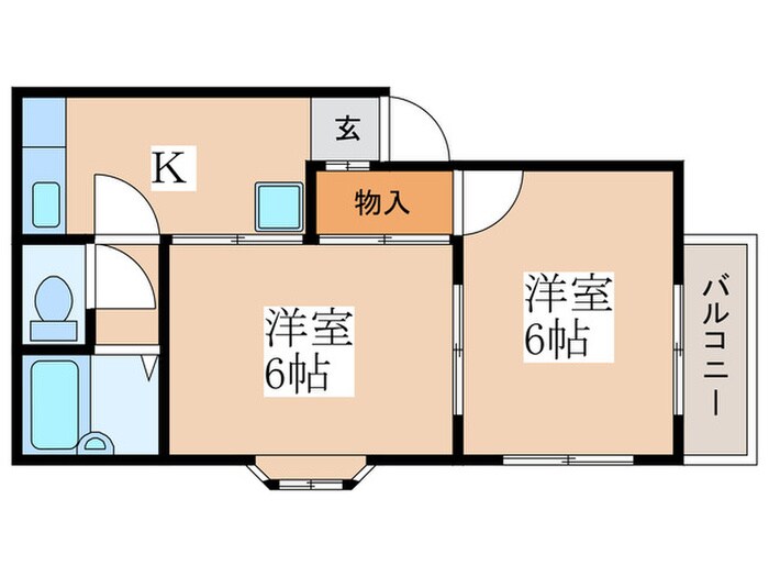 間取り図 ニュ－緑ヶ丘ハイツ