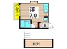 パークハイム綾瀬 1Rの間取り