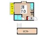 パークハイム綾瀬 1Rの間取り