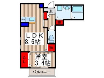 間取図 ビューノ彩