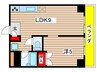 横浜三吉町第４レッツビル 1LDKの間取り