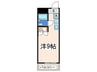 横浜三吉町第４レッツビル 1Rの間取り