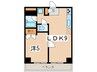 横浜三吉町第４レッツビル 1LDKの間取り