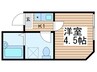 シャンテ八広駅前 1Kの間取り