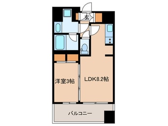 間取図 パークアクシス神楽坂早稲田通り
