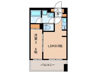 間取図 パークアクシス神楽坂早稲田通り