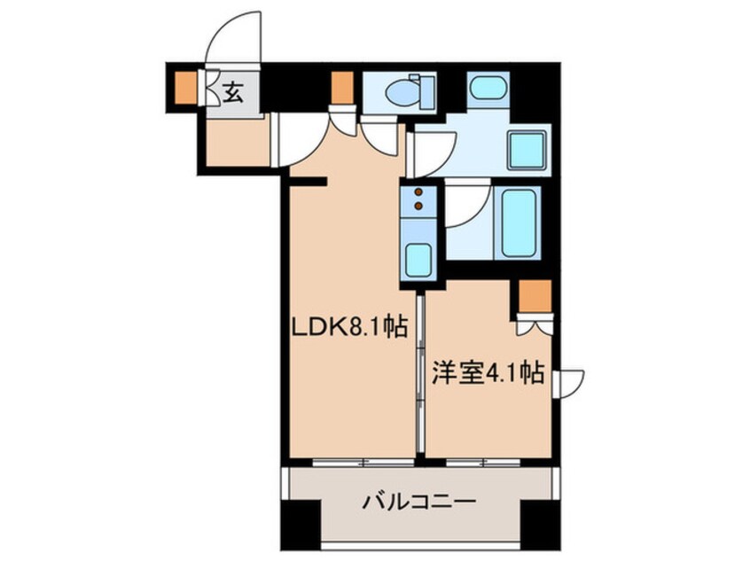 間取図 パークアクシス神楽坂早稲田通り