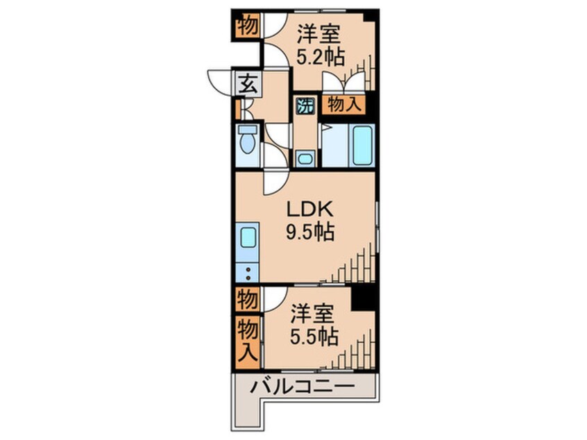 間取図 セザール金町(506)